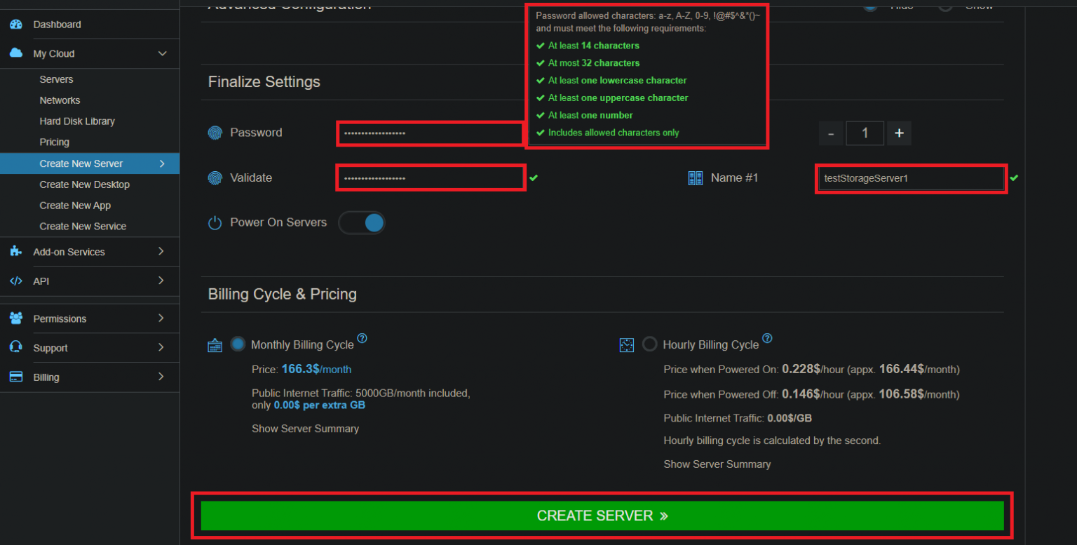 Creating NFS Storage CaaB